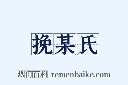 挽某氏是什么意思的图片